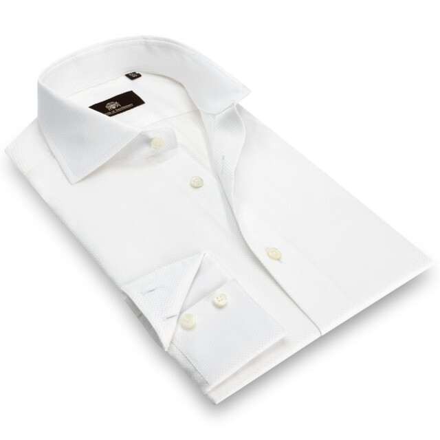 Circle of Gentlemen Augustin jacquard geweven shirt 100% co 000-20018-005- large