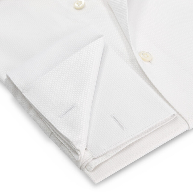 Circle of Gentlemen Alain dubbele manchet, jacquard geweven shirt 100% co 000-20020-005- large