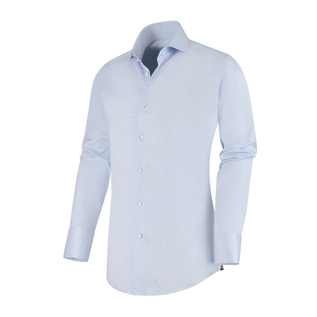 Circle of Gentlemen Albin 2 knoops kraag, 3 knoops manchet, jacquard geweven shirt 100% co 000-20022-505- large