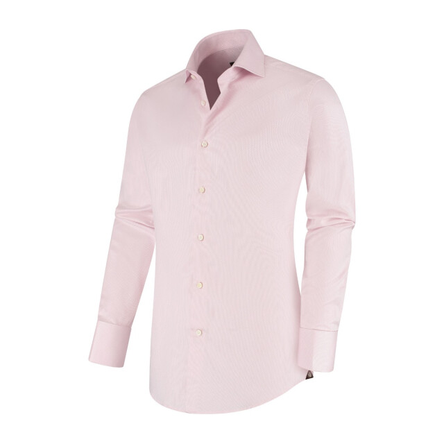 Circle of Gentlemen Atlas dubbele manchet, jacquard geweven shirt 100% co 000-20024-205- large