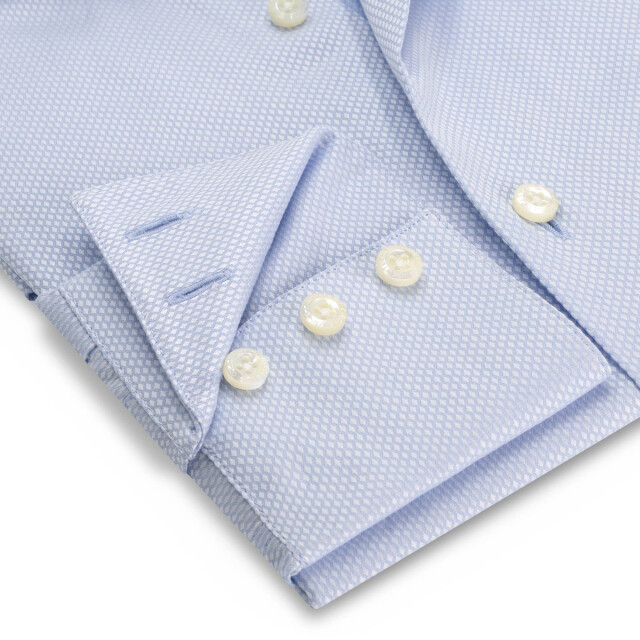 Circle of Gentlemen Albin 2 knoops kraag, 3 knoops manchet, jacquard geweven shirt 100% co 000-20022-505- large
