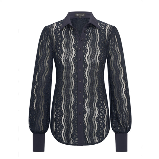 Mi Piace Lace blouse- 202352- 202352-navy large
