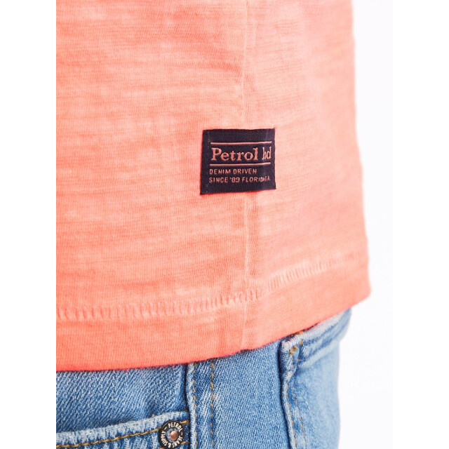 Petrol Industries men t-shirt ss v-neck m-1050-tsv662 3099 fiery coral 05011.630.0025 large