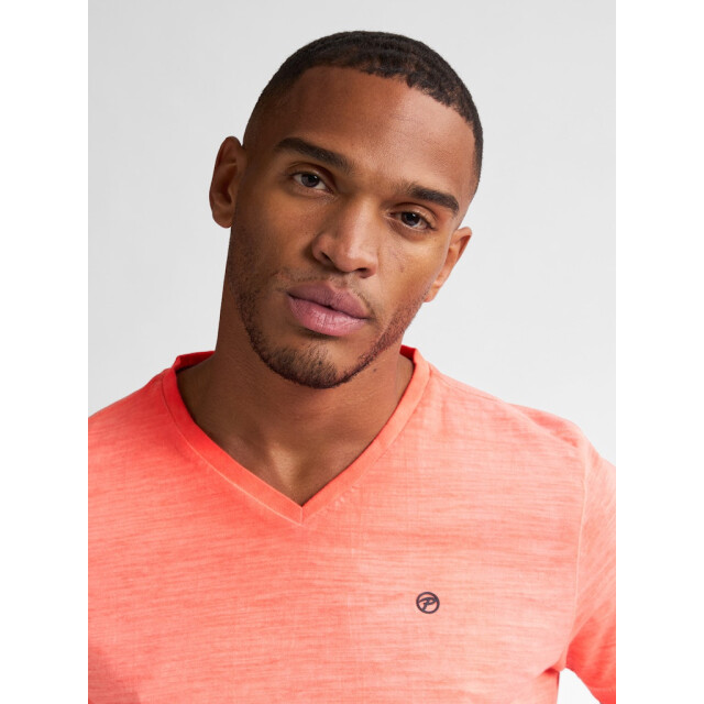 Petrol Industries men t-shirt ss v-neck m-1050-tsv662 3099 fiery coral 05011.630.0025 large