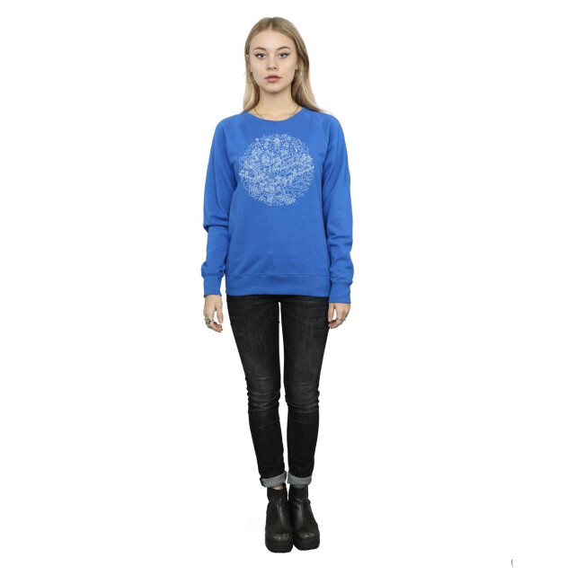 Li-cense Star wars dames kerstmis death star sweatshirt UTBI10813_royalblue large
