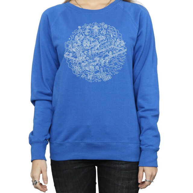 Li-cense Star wars dames kerstmis death star sweatshirt UTBI10813_royalblue large