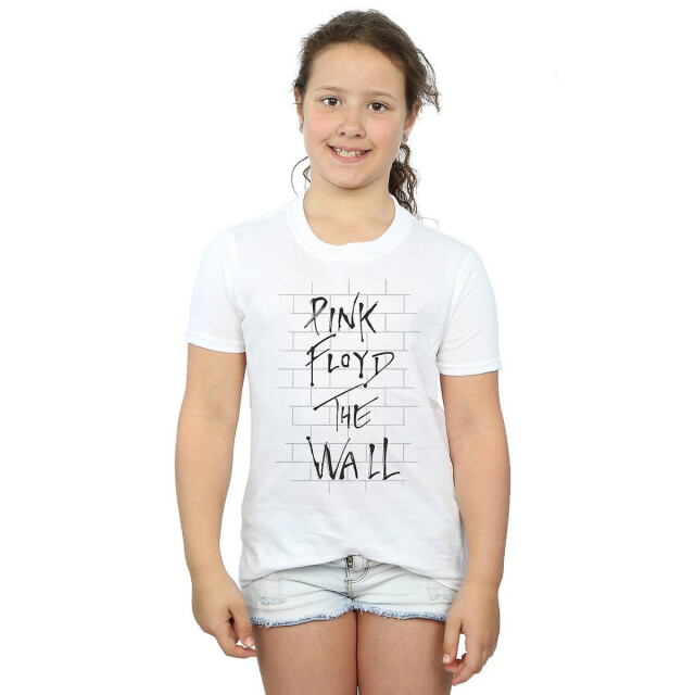 Li-cense Pink floyd meisjes the wall katoenen t-shirt UTBI1074_white large