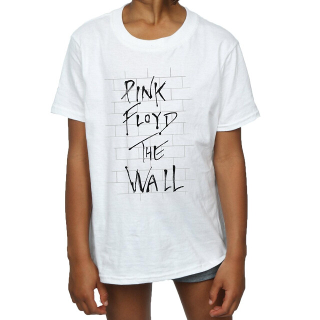 Li-cense Pink floyd meisjes the wall katoenen t-shirt UTBI1074_white large