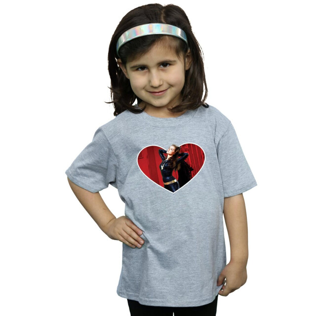 Li-cense Dc comics meisjes batman tv-serie catwoman hart katoenen t-shirt UTBI10850_sportsgrey large