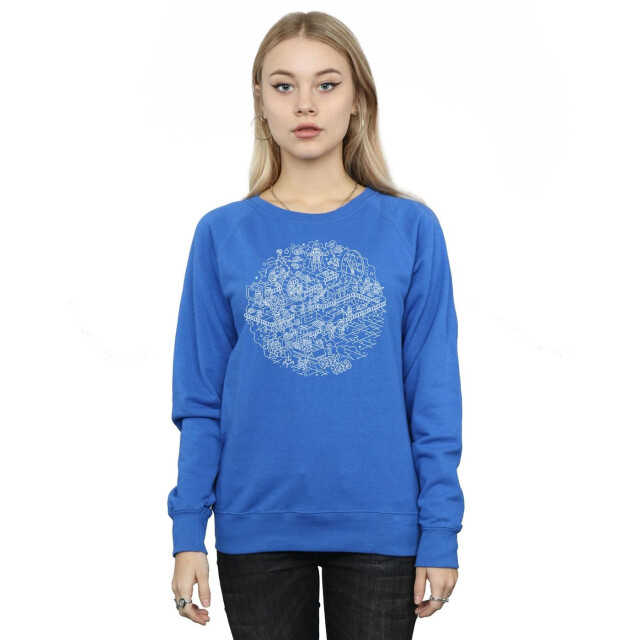 Li-cense Star wars dames kerstmis death star sweatshirt UTBI10813_royalblue large