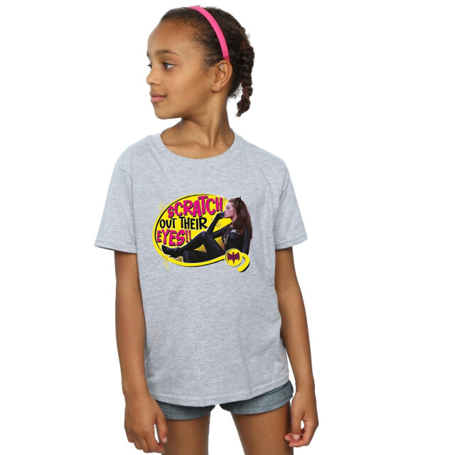 Li-cense Dc comics meisjes batman tv-serie catwoman kras katoenen t-shirt UTBI10878_sportsgrey large