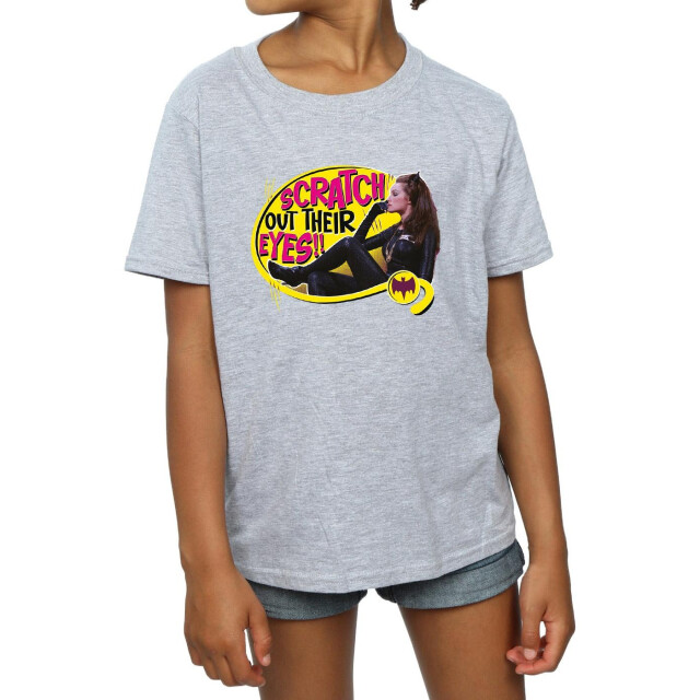 Li-cense Dc comics meisjes batman tv-serie catwoman kras katoenen t-shirt UTBI10878_sportsgrey large