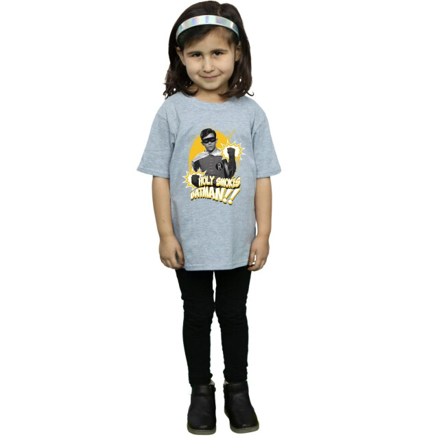 Li-cense Dc comics meisjes batman tv-serie robin holy smokes katoenen t-shirt UTBI10848_sportsgrey large