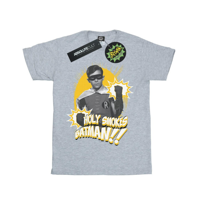 Li-cense Dc comics meisjes batman tv-serie robin holy smokes katoenen t-shirt UTBI10848_sportsgrey large