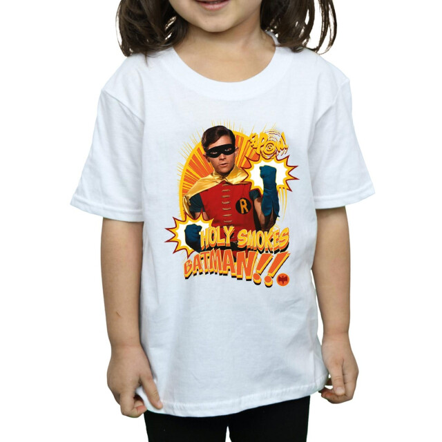 Li-cense Dc comics meisjes batman tv-serie holy smokes katoenen t-shirt UTBI10997_sportsgrey large