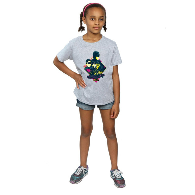 Li-cense Dc comics meisjes batman tv-serie personage pop art katoenen t-shirt UTBI10972_sportsgrey large