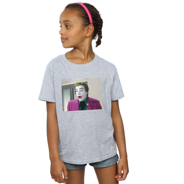 Li-cense Dc comics meisjes batman tv-serie joker foto katoenen t-shirt UTBI11095_sportsgrey large