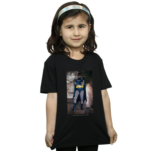 Li-cense Dc comics meisjes batman tv-serie overpeinzend pose katoenen t-shirt UTBI11201_sportsgrey large