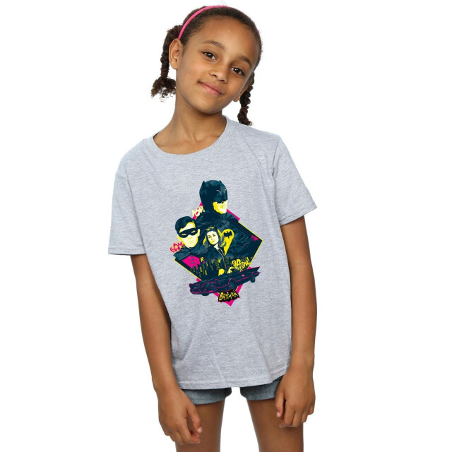 Li-cense Dc comics meisjes batman tv-serie personage pop art katoenen t-shirt UTBI10972_sportsgrey large