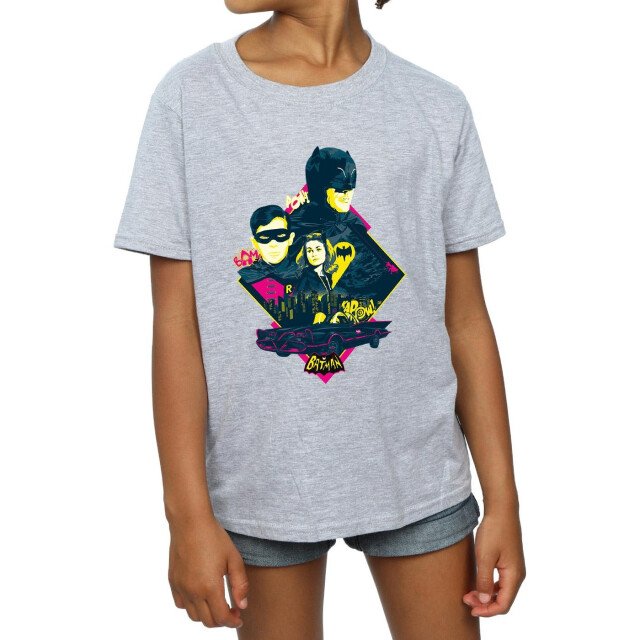 Li-cense Dc comics meisjes batman tv-serie personage pop art katoenen t-shirt UTBI10972_sportsgrey large