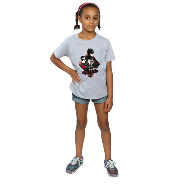 Li-cense Dc comics meisjes batman tv-serie character skyline katoenen t-shirt UTBI10973_sportsgrey large