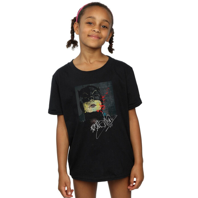 Li-cense Dc comics meisjes batman tv-serie handtekening schilderij katoenen t-shirt UTBI11033_black large