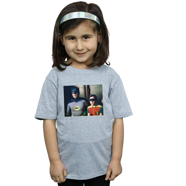 Li-cense Dc comics meisjes batman tv-serie dynamic duo foto katoenen t-shirt UTBI11034_sportsgrey large