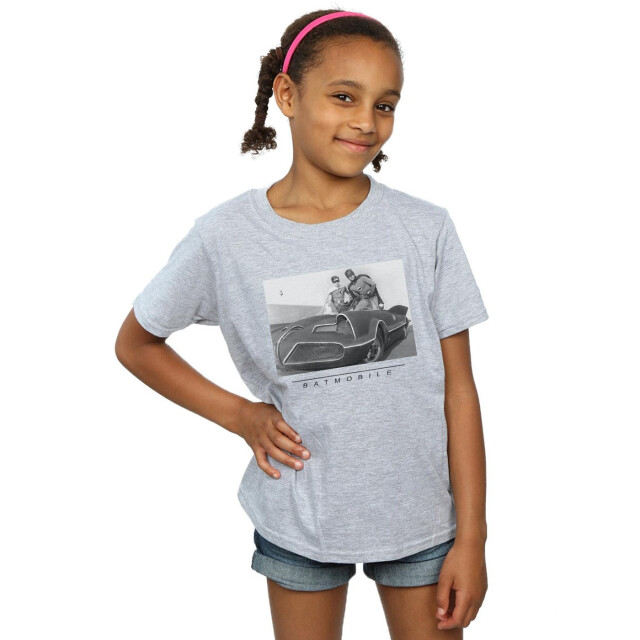 Li-cense Dc comics meisjes batman tv-serie batmobiel katoenen t-shirt UTBI11236_sportsgrey large