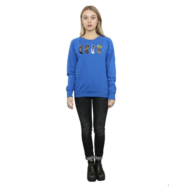 Li-cense Star wars dames kerstkousen sweatshirt UTBI10712_royalblue large