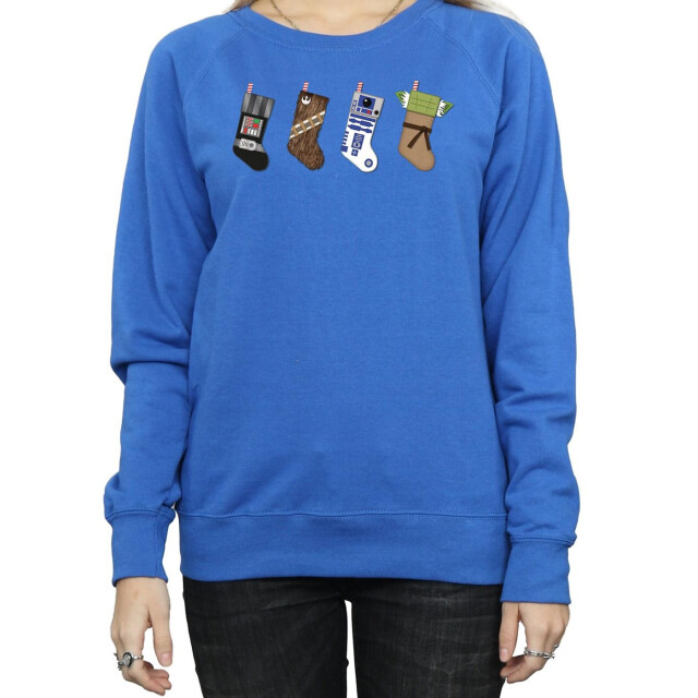 Li-cense Star wars dames kerstkousen sweatshirt UTBI10712_royalblue large