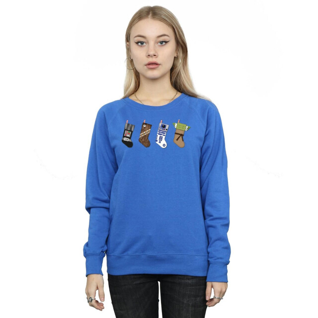 Li-cense Star wars dames kerstkousen sweatshirt UTBI10712_royalblue large