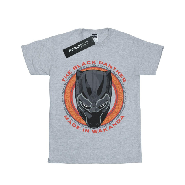 Li-cense Marvel meisjes black panther made in wakanda rood katoenen t-shirt UTBI10365_sportsgrey large