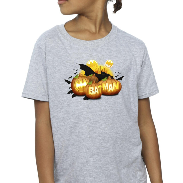 Li-cense Dc comics meisjes batman pompoenen katoenen t-shirt UTBI10254_sportsgrey large
