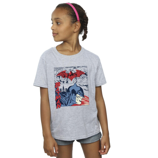 Li-cense Dc comics meisjes batman strip katoenen t-shirt UTBI10107_sportsgrey large