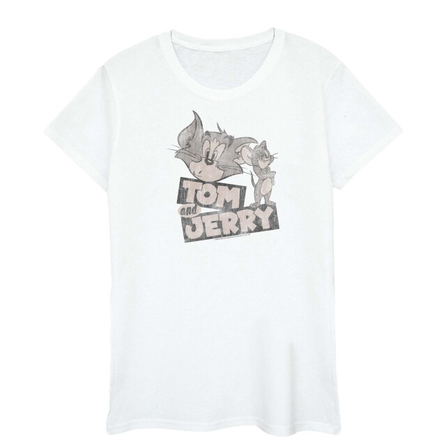 Li-cense Tom and jerry katoenen t-shirt met knipoog voor meisjes UTBI2173_white large