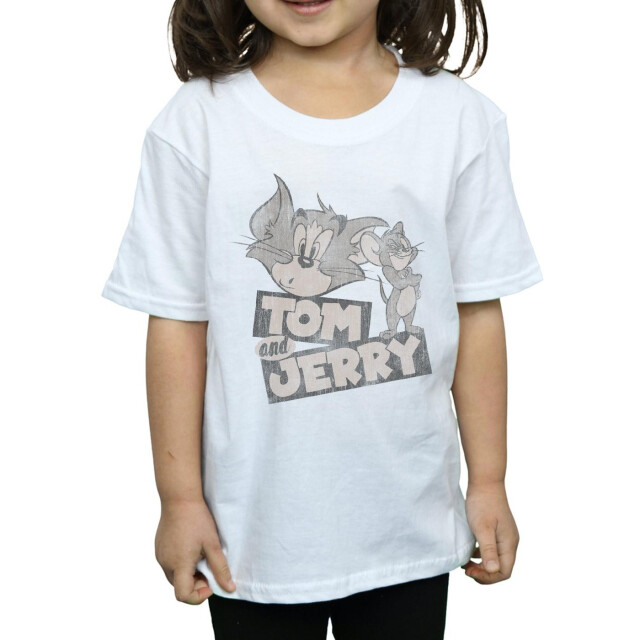 Li-cense Tom and jerry katoenen t-shirt met knipoog voor meisjes UTBI2173_white large