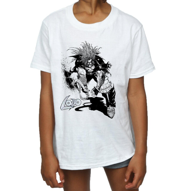 Li-cense Dc comics meisjes lobo schets katoen t-shirt UTBI22365_white large