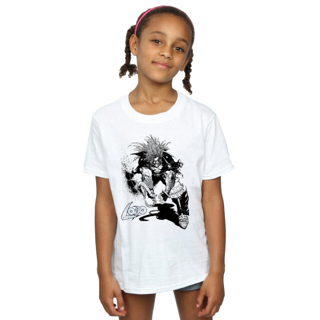 Li-cense Dc comics meisjes lobo schets katoen t-shirt UTBI22365_white large