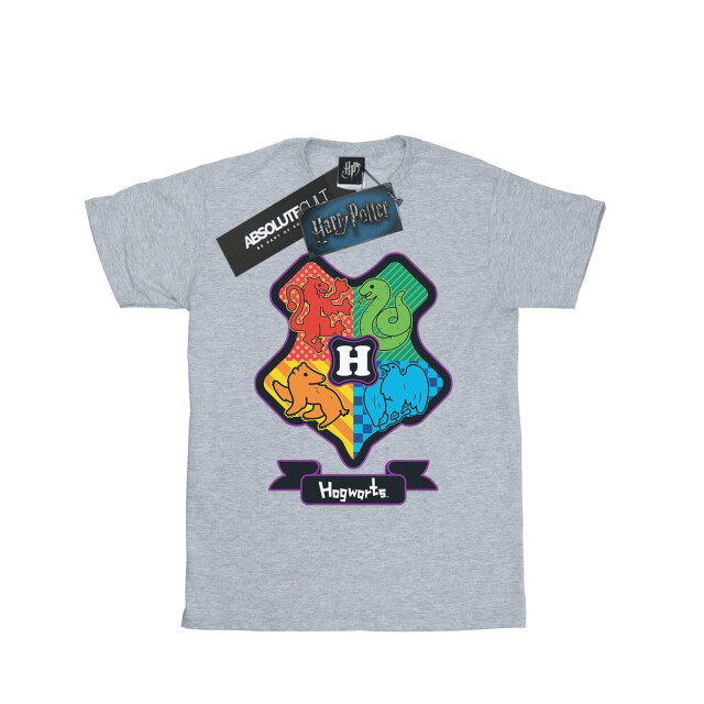 Li-cense Harry potter meisjes hogwarts junior crest katoenen t-shirt UTBI20846_sportsgrey large