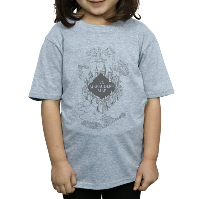 Li-cense Harry potter katoenen t-shirt voor meisjes de kaart van de stroper UTBI20873_sportsgrey large