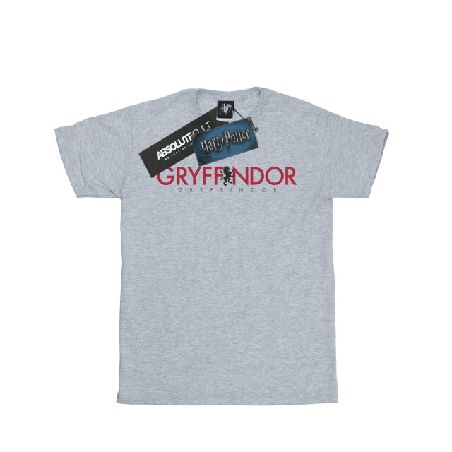 Li-cense Harry potter meisjes gryffindor tekst katoenen t-shirt UTBI20821_sportsgrey large