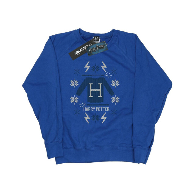 Li-cense Harry potter dames kerstmis gebreid sweatshirt UTBI20262_royalblue large