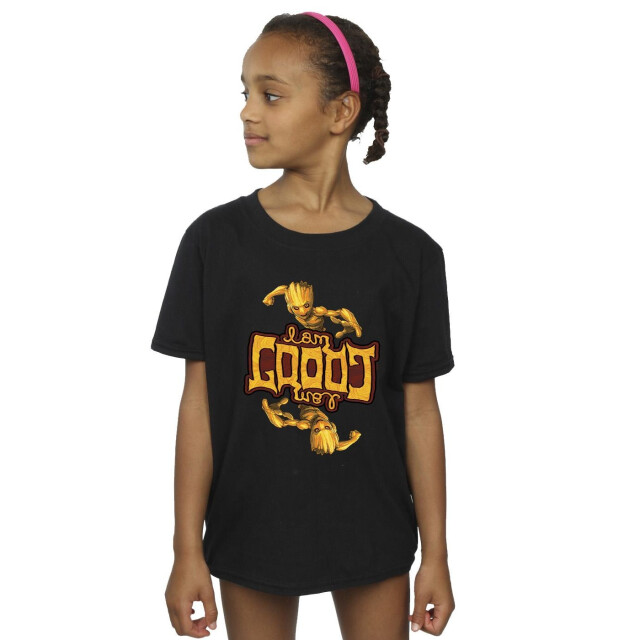 Li-cense Marvel meisjes guardians of the galaxy groot omgekeerd graan katoen t-shirt UTBI20033_black large