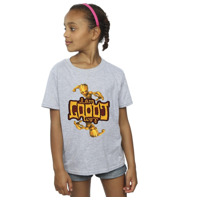 Li-cense Marvel meisjes guardians of the galaxy groot omgekeerd graan katoen t-shirt UTBI20033_sportsgrey large
