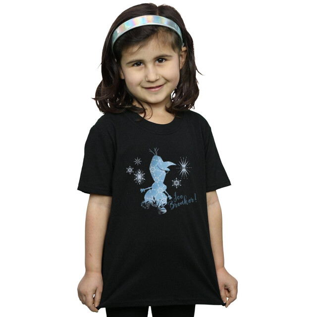 Li-cense Disney meisjes frozen 2 olaf ice breaker katoenen t-shirt UTBI19219_black large