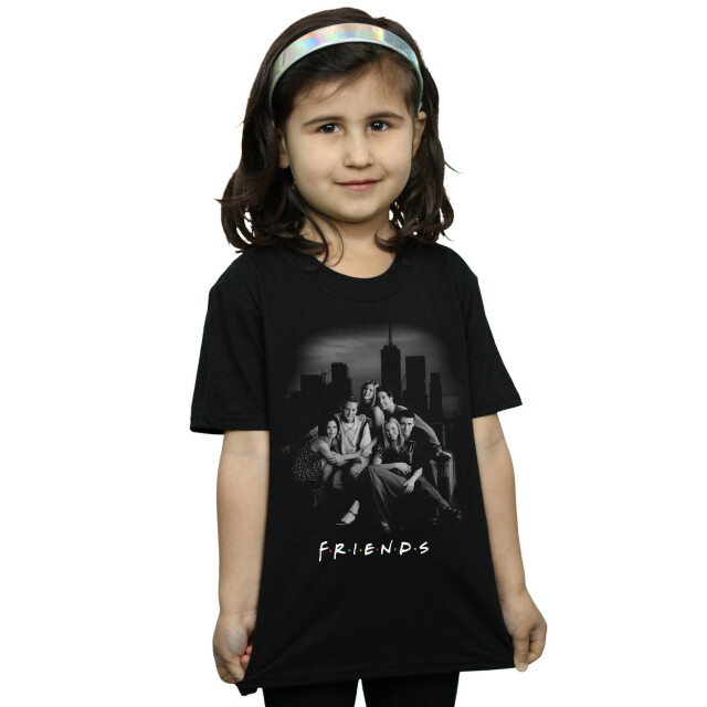 Li-cense Friends meisjes groepsfoto skyline katoenen t-shirt UTBI19081_black large