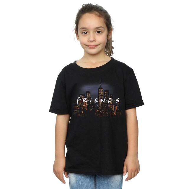 Li-cense Friends meisjes logo skyline katoenen t-shirt UTBI19100_black large