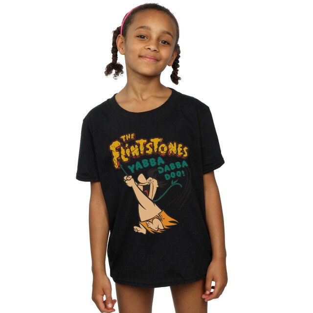 Li-cense The flintstones meisjes fred yabba dabba doo katoenen t-shirt UTBI18222_black large