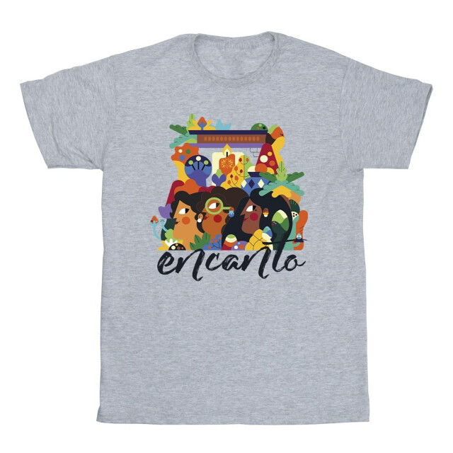 Li-cense Disney meisjes encanto sisters katoenen t-shirt UTBI17600_sportsgrey large