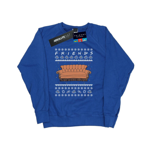 Li-cense Friends dames fair isle couch sweatshirt UTBI17854_royalblue large